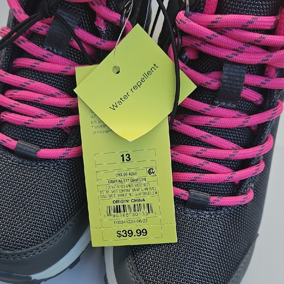 All in Motion Gray and Pink Athletic Sneakers - Picture 3 of 7